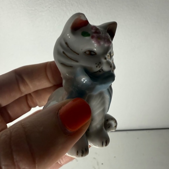 Vintage Cute Cat Figurine Anthropomorphic Made in Japan MCM Mid Century - Picture 3 of 5